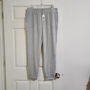 Z Supply Gray Waffle Knit Joggers Size XL NWT